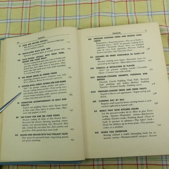 Pressure Cooking Cook Book 1947 1st Edition Ida Bailey Allen Vintage Cookbook - Picture 6 of 10